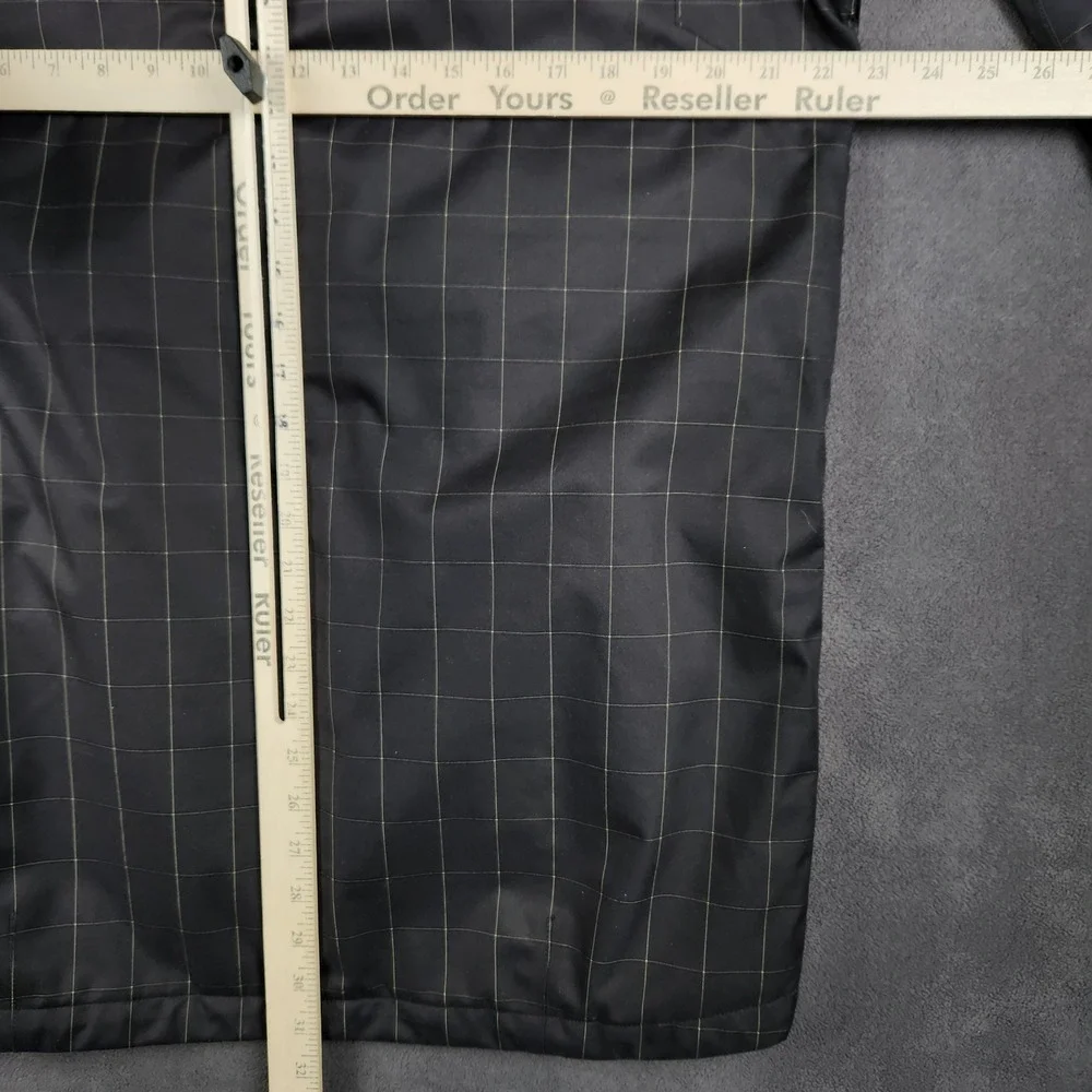 The North Face Cryptic‎ Jacket Mens Small Black Grid Pattern Insulated Snowboard